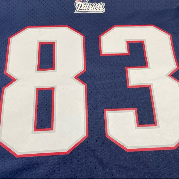 New England Patriots Wes Welkey Jersey Men Size Medium NFL PRO LINE Blue - Picture 4 of 9